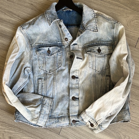 Free People Paisley Quilted Patchwork Denim Jean Jacket size M/L - Picture 10 of 14